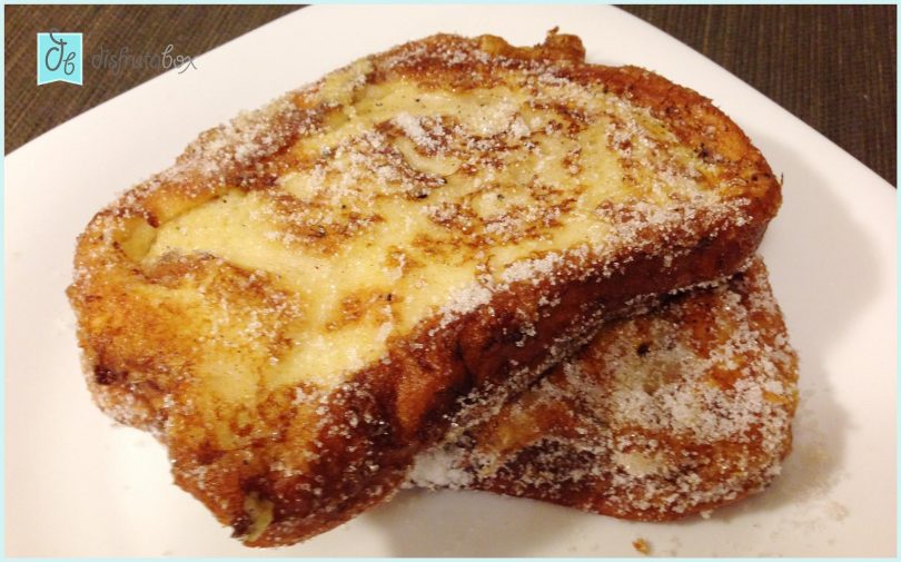 Torrijas de leche rellenas