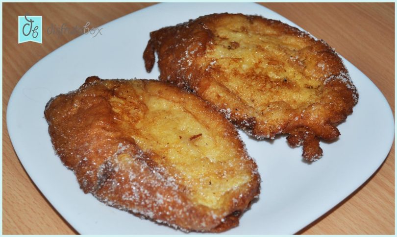 Torrijas de leche con azúcar y canela, las de siempre