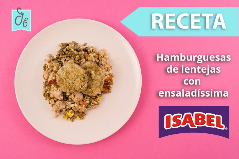 Hamburguesa de Lentejas con ensalada de cereales