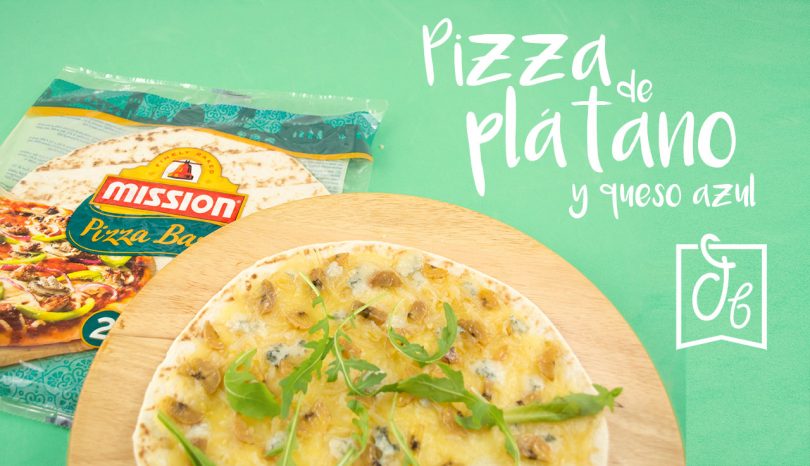 Pizza casera de plátano