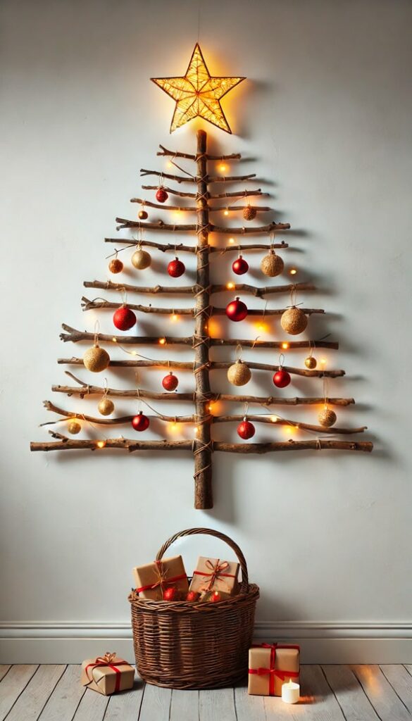 20 ideas para hacer tu propio Árbol de Navidad DIY ocupando menos espacio