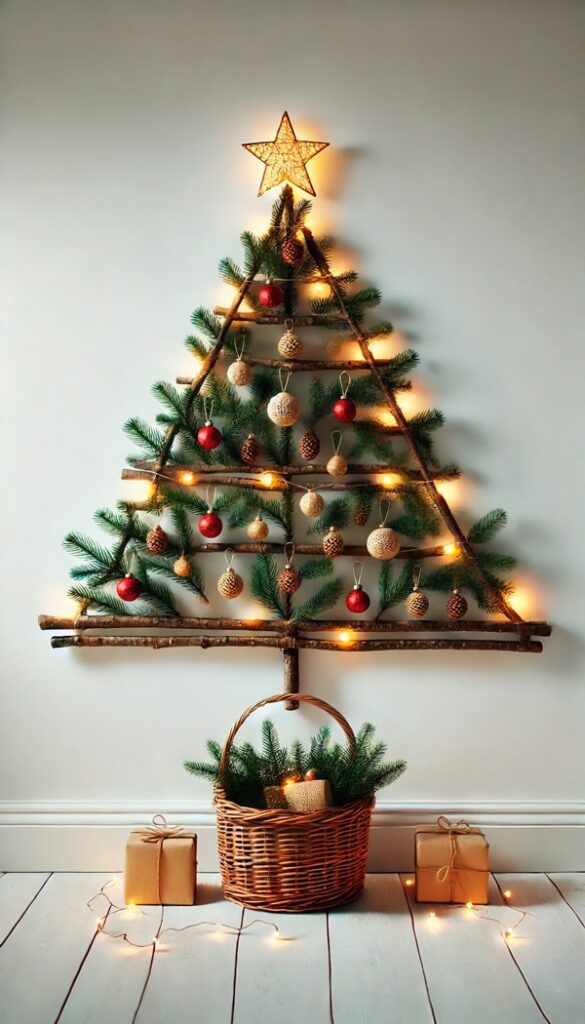 20 ideas para hacer tu propio Árbol de Navidad DIY ocupando menos espacio