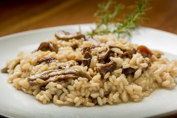 Receta de risotto con conejo y setas