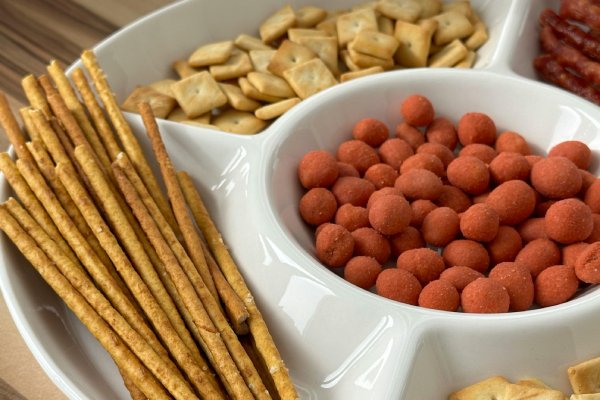 El desayuno perfecto: crackers con crème fraîche y frutos secos