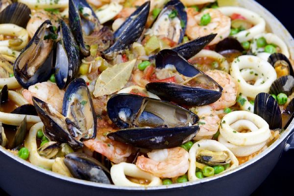 Receta de arroz con mejillones y gambas