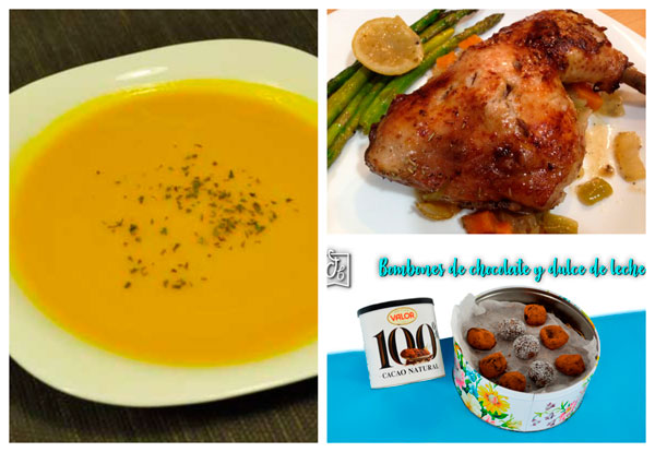 Menu del Día: Crema de Calabaza y Pollo a la Cerveza con Limón