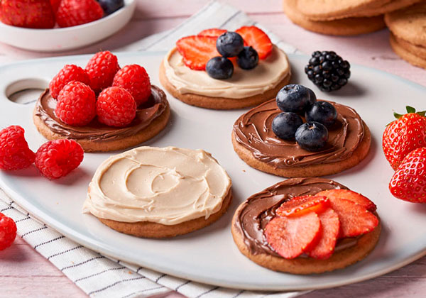 receta de galletas de avena, platano y Nocilla