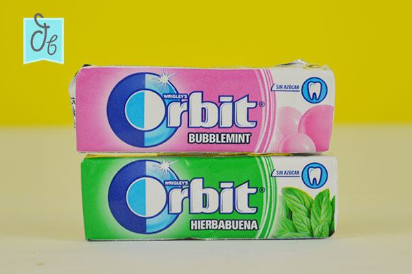 chicles orbit sin azucar