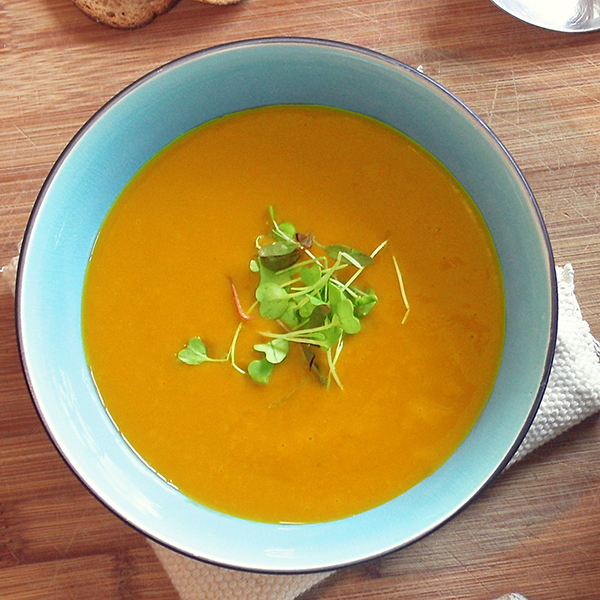 receta sopa fría de naranja fácil
