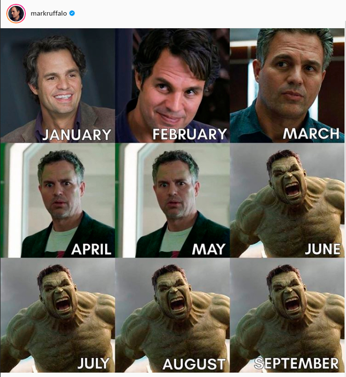 #2020Challenge Mark Ruffalo