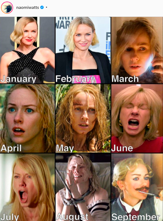 #2020Challenge Naomi Watts