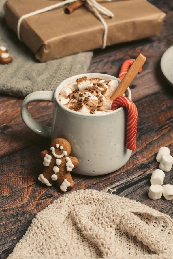 Chocolate a la taza con canela