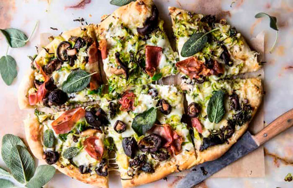 pizza saludable receta