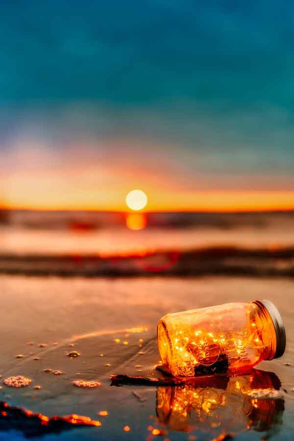 ideas para reciclar envases tarro cristal lámpara led diy