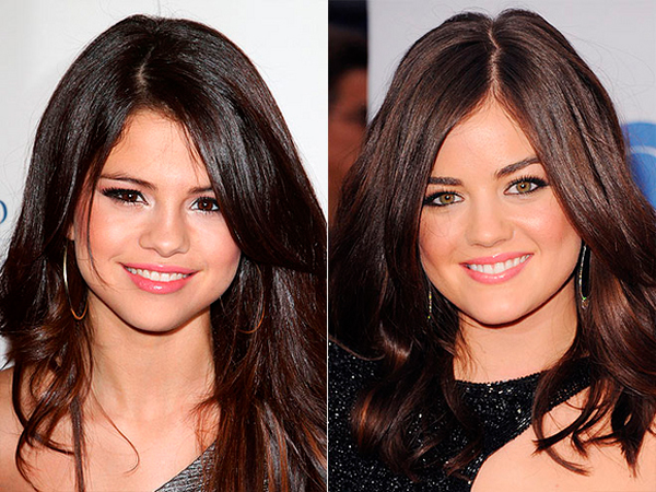 Selena Gomez y Lucy Hale Parecidos razonables de los famosos