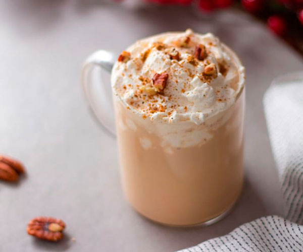 Imagen bebida navideña. Toffee Nut Latte