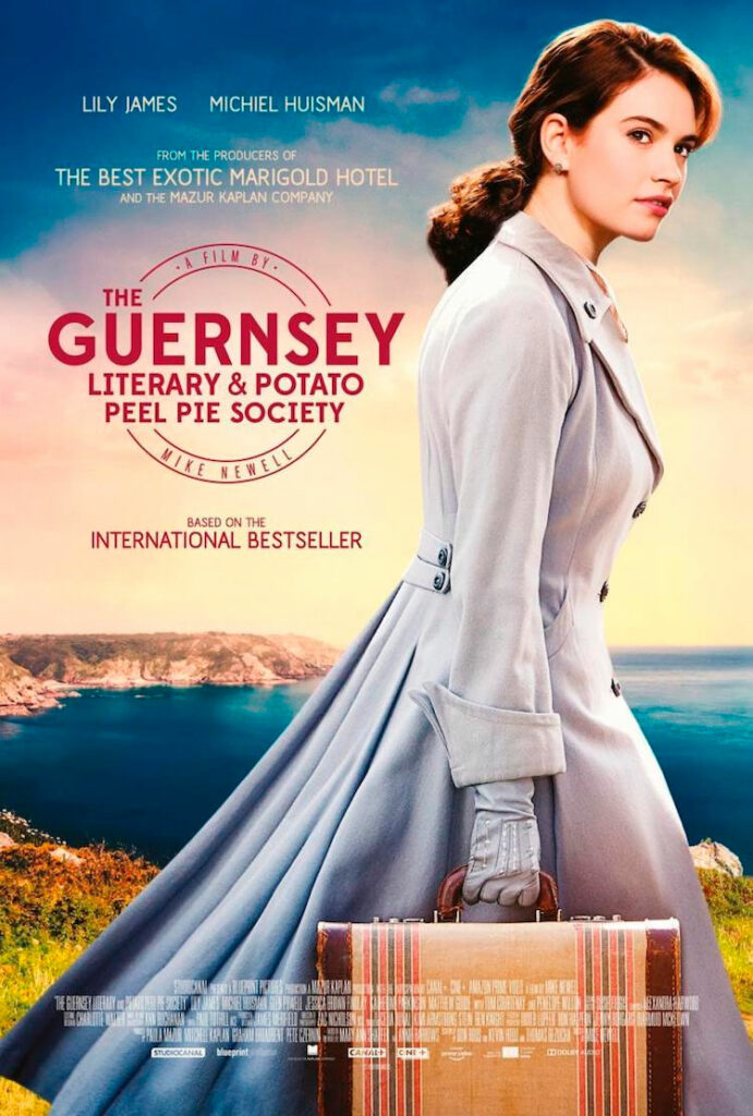 Cartel de la película La Sociedad Literaria y el pastel de piel de patata de Guernsey