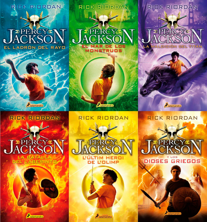 Percy Jackson sata de rick Riordan 12 meses 12 libros