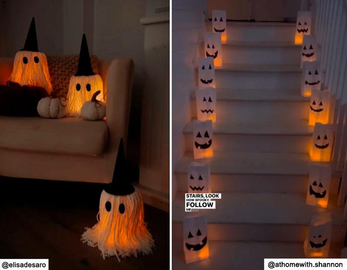 5. Lámparas fantasmas DIY para tu fiesta perfecta de Halloween