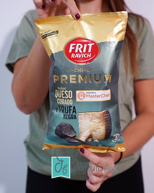 Chips Premium Queso Curado y Trufa MasterChef Frit Ravich en DisfrutaBox 'El Placer es Nuestro'