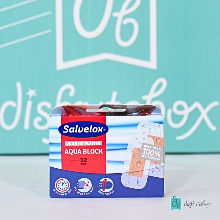 Salvelox Aqua Bloc 1 o 16 Apósitos para cuidarte en el Campamento de Verano con DisfrutaBox