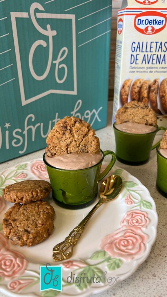 Galletas de Avena caseras con crema helada de chocolate