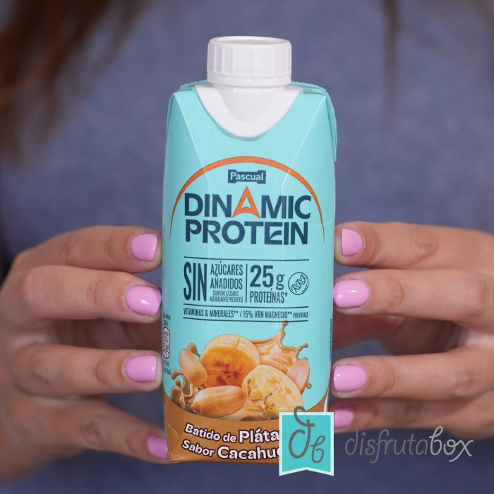 Batido Dinamic Protein Plátano sabor Cacahuete en DisfrutaBox 'Comienza el juego'