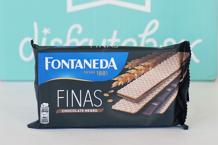 Finas Barquillo Chocolate Negro de Fontaneda