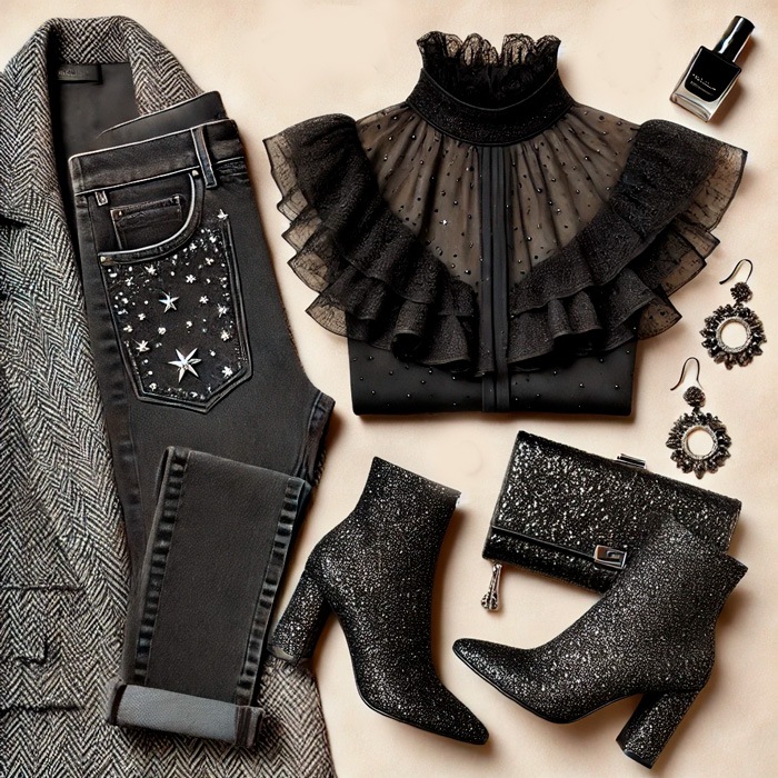 Looks elegantes con vaqueros: Total Black