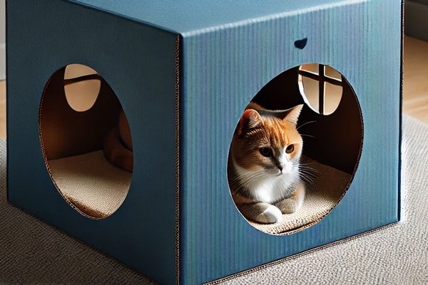La casa para gatos de cartón DIY más sencilla, y útil