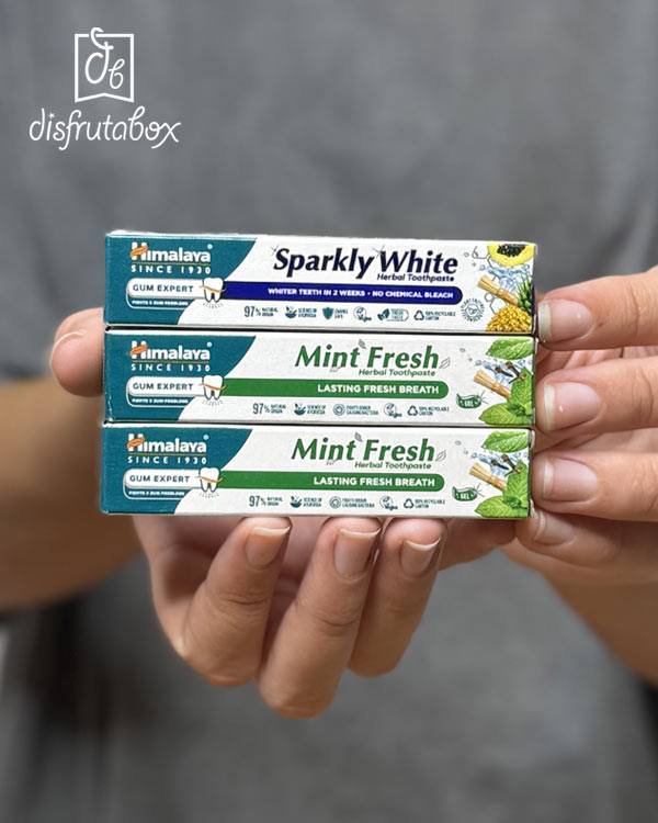 HIMALAYA – Pasta de dientes Mint Fresh y Sparkly White