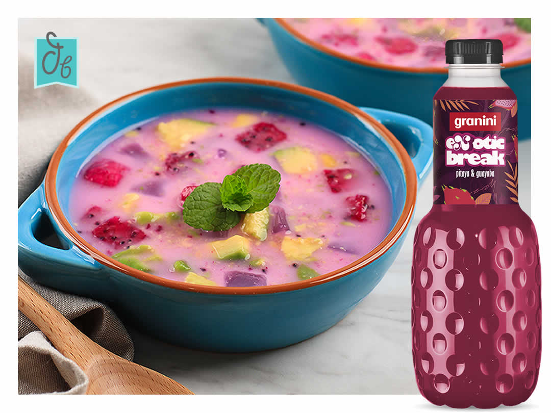 Exotic Salad con yogur griego y Granini Exotic Break