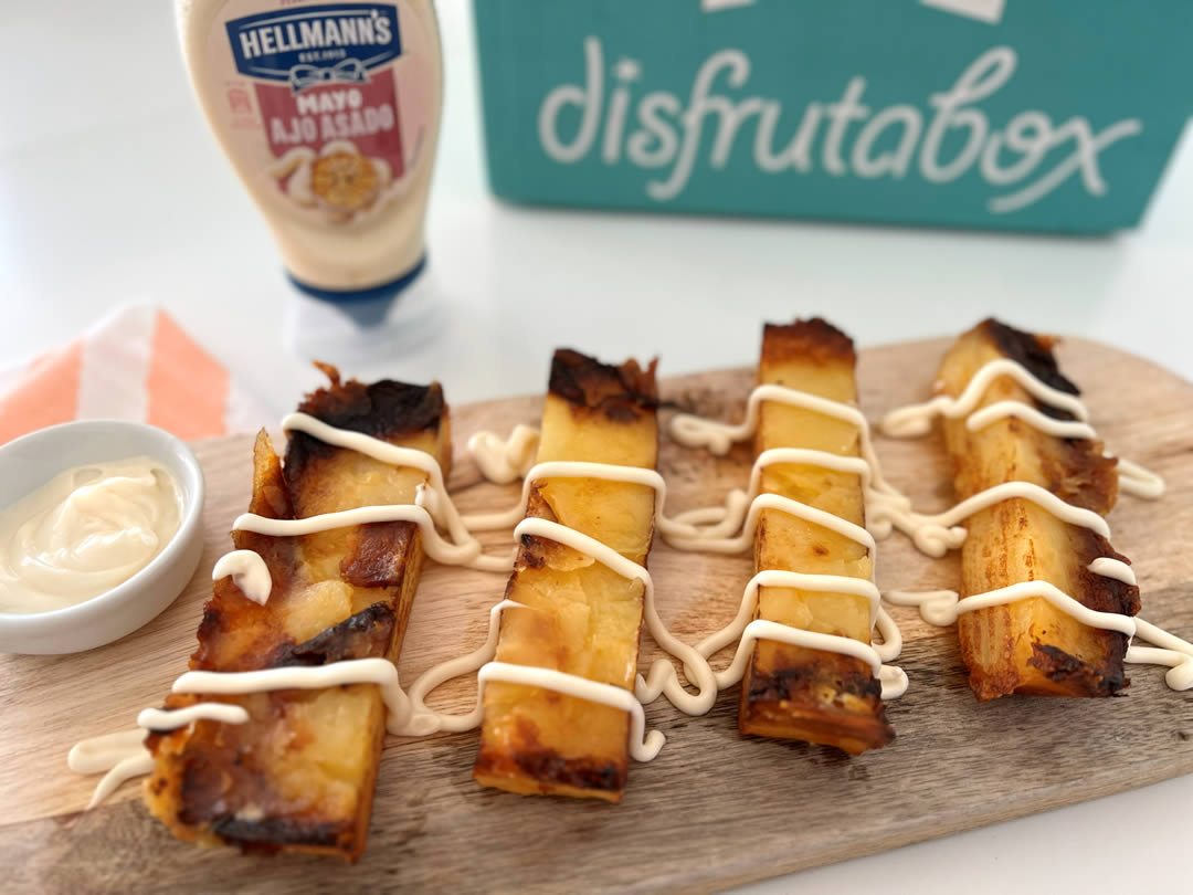 Milhojas crujiente de patata