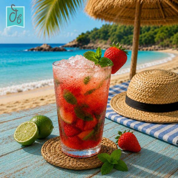 Mojito de fresa sin alcohol: el refresco más apetecible para este verano